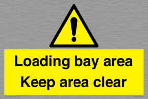 Loading bay area Keep area clear